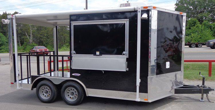 1018-bbq-concession-trailer-8-x14-black-food-smoker-vending-4.jpg BBQ Concession Trailer 8'x14' Black - Food Smoker Vending