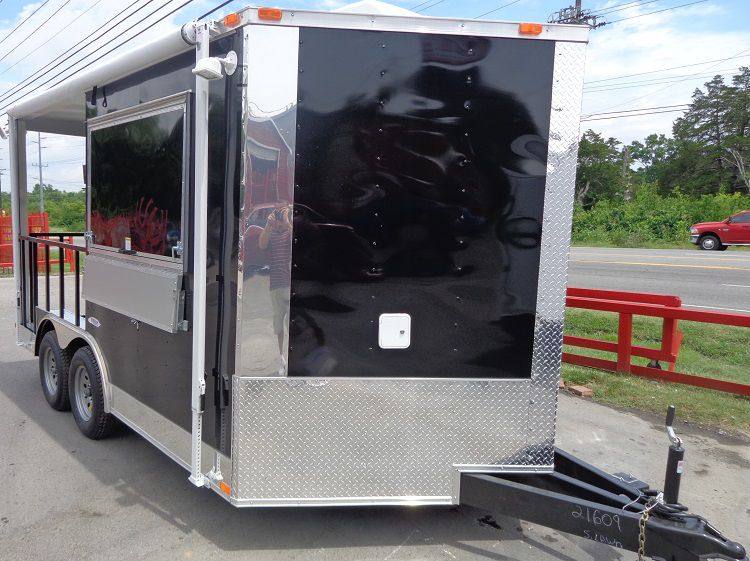 1018-bbq-concession-trailer-8-x14-black-food-smoker-vending-5.jpg BBQ Concession Trailer 8'x14' Black - Food Smoker Vending