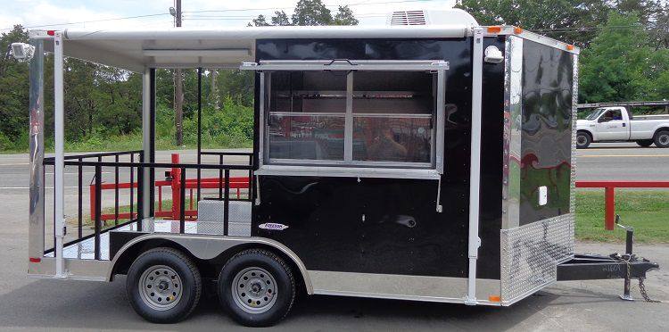 1018-bbq-concession-trailer-8-x14-black-food-smoker-vending-9.jpg BBQ Concession Trailer 8'x14' Black - Food Smoker Vending