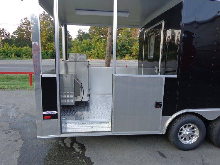 BBQ Concession Trailer 8.5' x 26' Black BBQ Catering Smoker Vending