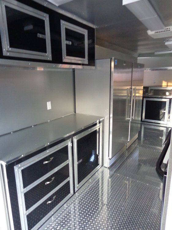 BBQ Concession Trailer 8.5' x 26' Black BBQ Catering Smoker Vending