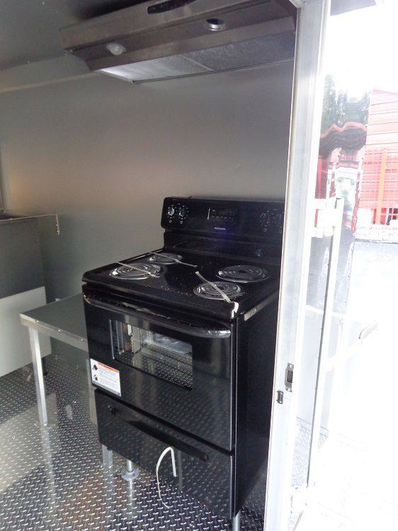 BBQ Concession Trailer 8.5' x 26' Black BBQ Catering Smoker Vending