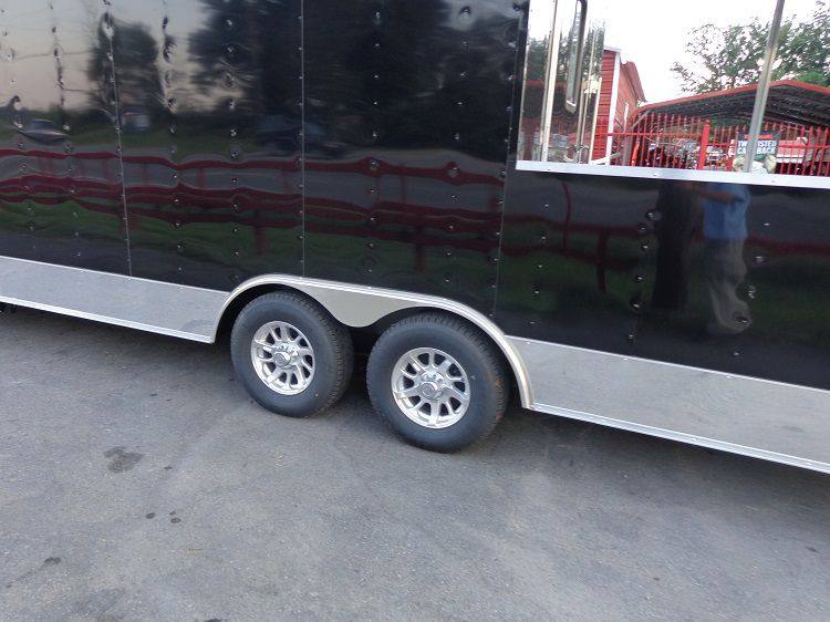 BBQ Concession Trailer 8.5' x 26' Black BBQ Catering Smoker Vending