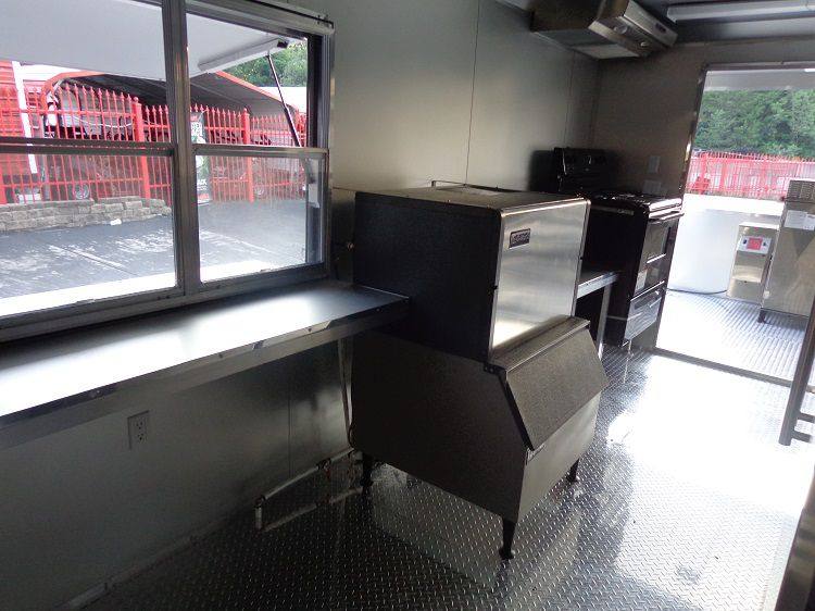 BBQ Concession Trailer 8.5' x 26' Black BBQ Catering Smoker Vending