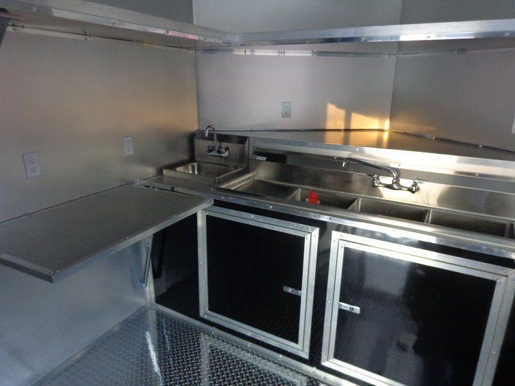 BBQ Concession Trailer 8.5' x 26' Black BBQ Catering Smoker Vending