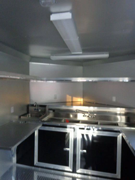 BBQ Concession Trailer 8.5' x 26' Black BBQ Catering Smoker Vending
