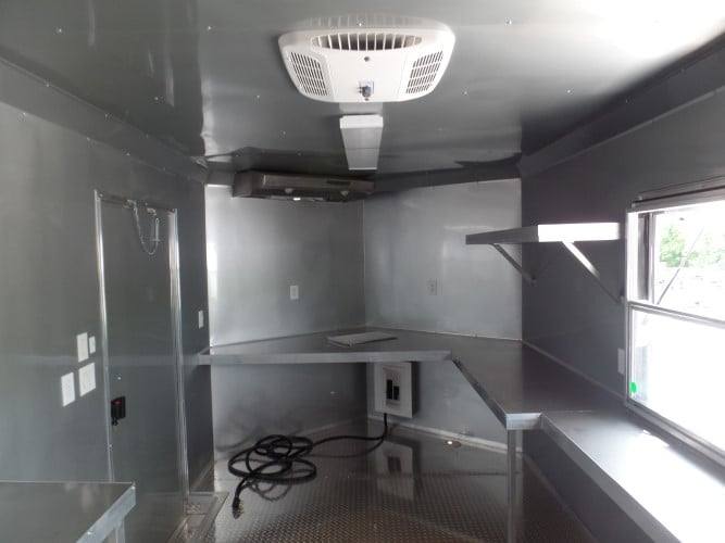 102-8.5-x-16-concession-food-trailer-red-event-catering-10.jpg 8.5' x 16' Concession Food Trailer Red Event Catering