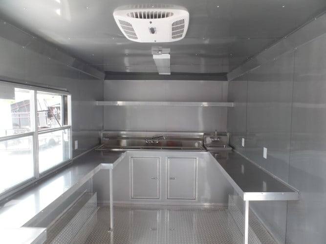 102-8.5-x-16-concession-food-trailer-red-event-catering-11.jpg 8.5' x 16' Concession Food Trailer Red Event Catering