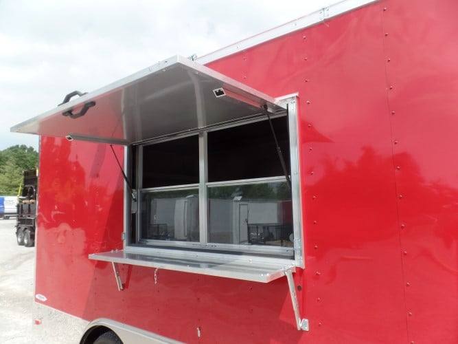 102-8.5-x-16-concession-food-trailer-red-event-catering-16.jpg 8.5' x 16' Concession Food Trailer Red Event Catering