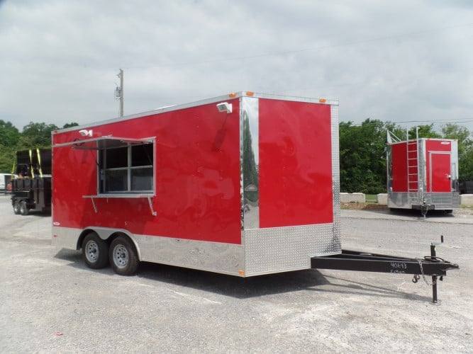 102-8.5-x-16-concession-food-trailer-red-event-catering-17.jpg 8.5' x 16' Concession Food Trailer Red Event Catering
