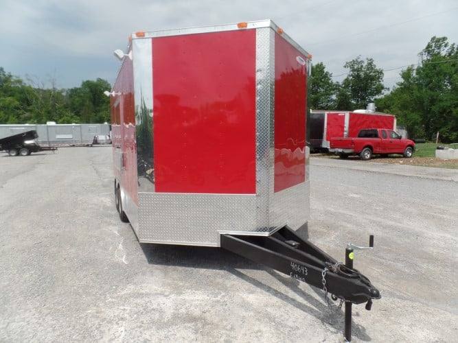 102-8.5-x-16-concession-food-trailer-red-event-catering-2.jpg 8.5' x 16' Concession Food Trailer Red Event Catering