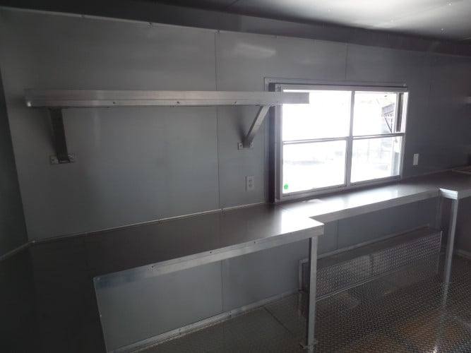 102-8.5-x-16-concession-food-trailer-red-event-catering-3.jpg 8.5' x 16' Concession Food Trailer Red Event Catering