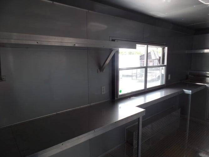 102-8.5-x-16-concession-food-trailer-red-event-catering-6.jpg 8.5' x 16' Concession Food Trailer Red Event Catering