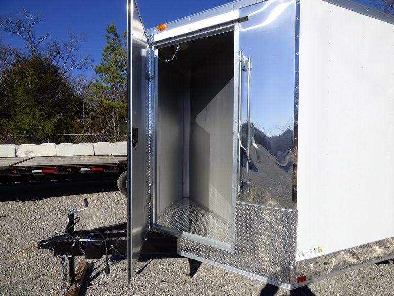 1021-bbq-concession-trailer-8.5-x24-white-smoker-event-enclosed-kitchen-17.jpg BBQ Concession Trailer 8.5'x24' White - Smoker Event Enclosed Kitchen