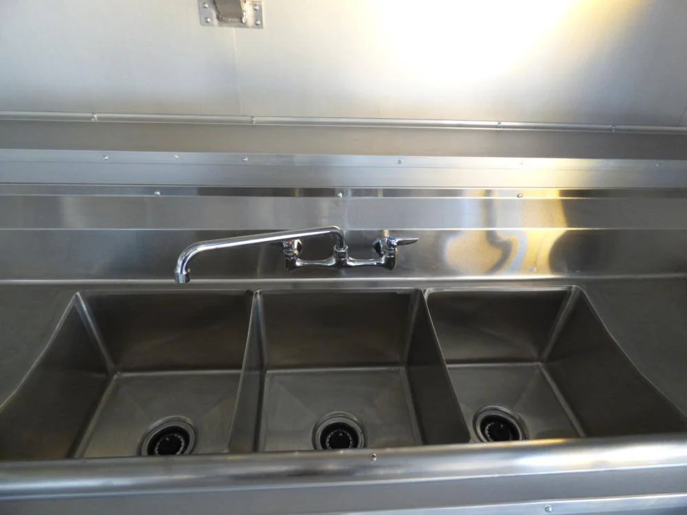1021-bbq-concession-trailer-8.5-x24-white-smoker-event-enclosed-kitchen-28.webp BBQ Concession Trailer 8.5'x24' White - Smoker Event Enclosed Kitchen