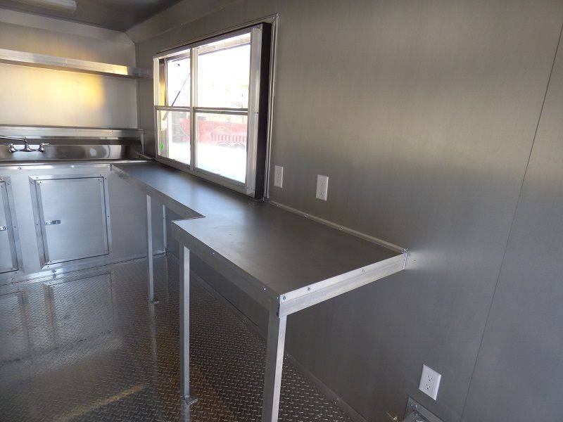 1021-bbq-concession-trailer-8.5-x24-white-smoker-event-enclosed-kitchen-33.jpg BBQ Concession Trailer 8.5'x24' White - Smoker Event Enclosed Kitchen
