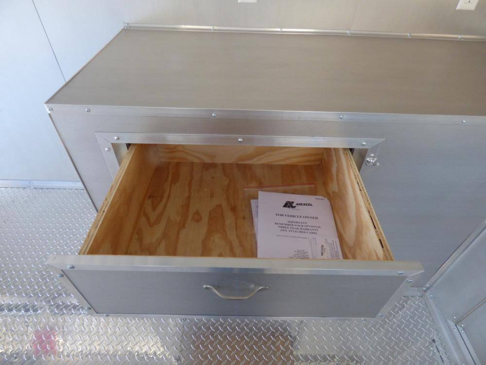 1021-bbq-concession-trailer-8.5-x24-white-smoker-event-enclosed-kitchen-36.jpg BBQ Concession Trailer 8.5'x24' White - Smoker Event Enclosed Kitchen