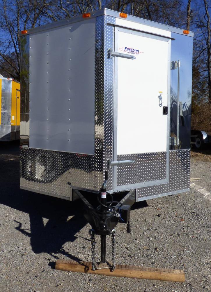 1021-bbq-concession-trailer-8.5-x24-white-smoker-event-enclosed-kitchen-6.jpg BBQ Concession Trailer 8.5'x24' White - Smoker Event Enclosed Kitchen