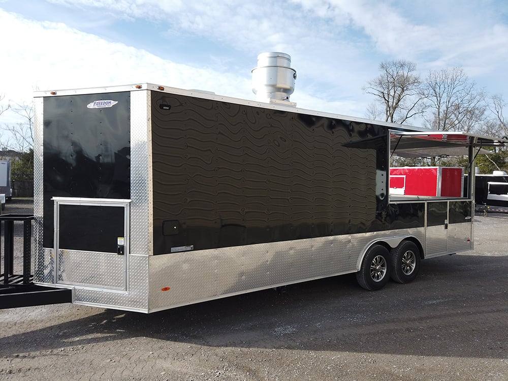 1022-black-8.5-x-24-porch-style-concession-food-trailer-9.jpg Black 8.5 X 24' Porch Style Concession Food Trailer