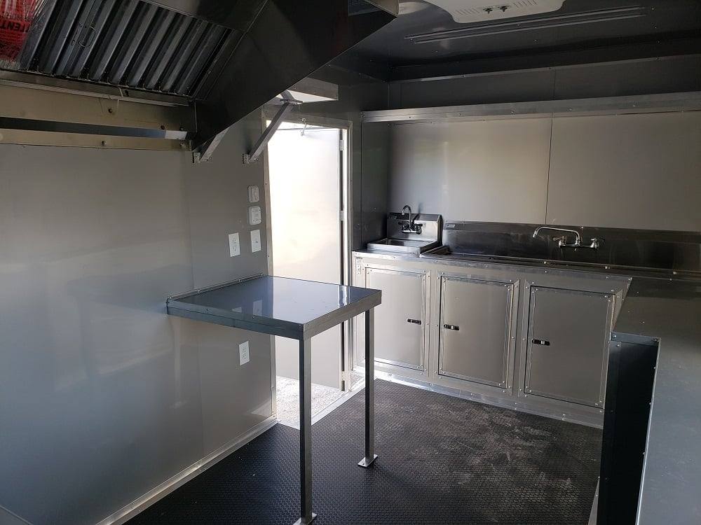 1023-black-8.5-x-28-bbq-porch-concession-food-trailer-11.jpg Black 8.5' x 28' BBQ Porch Concession Food Trailer