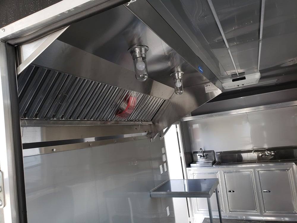 1023-black-8.5-x-28-bbq-porch-concession-food-trailer-15.jpg Black 8.5' x 28' BBQ Porch Concession Food Trailer