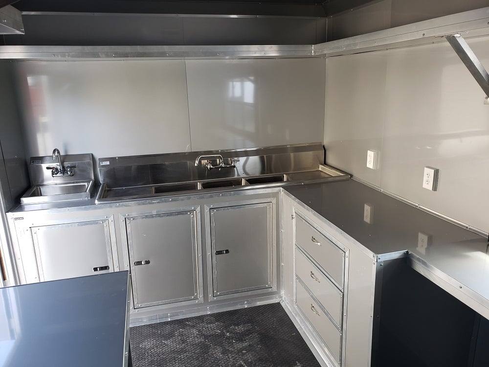 1023-black-8.5-x-28-bbq-porch-concession-food-trailer-26.jpg Black 8.5' x 28' BBQ Porch Concession Food Trailer