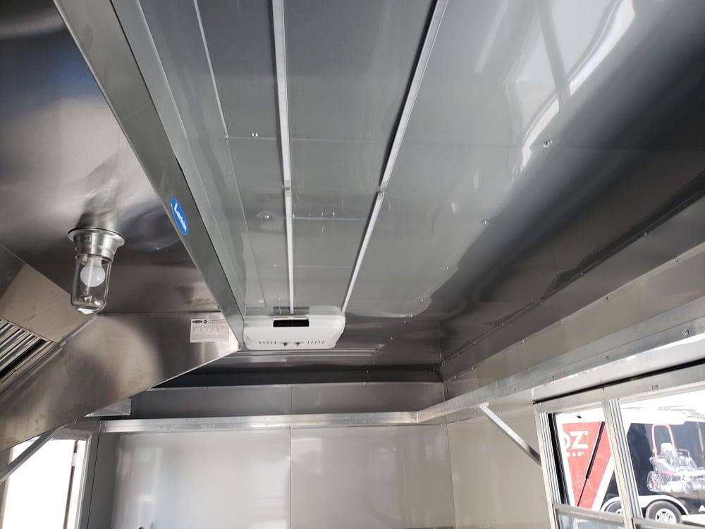 1023-black-8.5-x-28-bbq-porch-concession-food-trailer-29.jpg Black 8.5' x 28' BBQ Porch Concession Food Trailer