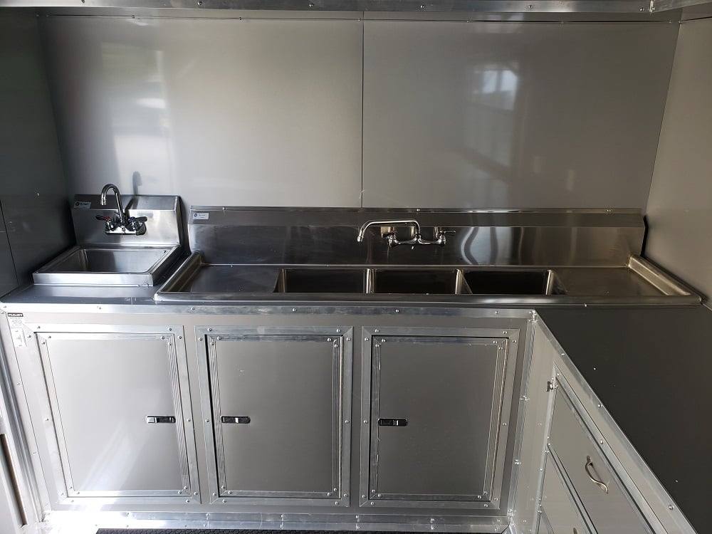 1023-black-8.5-x-28-bbq-porch-concession-food-trailer-9.jpg Black 8.5' x 28' BBQ Porch Concession Food Trailer