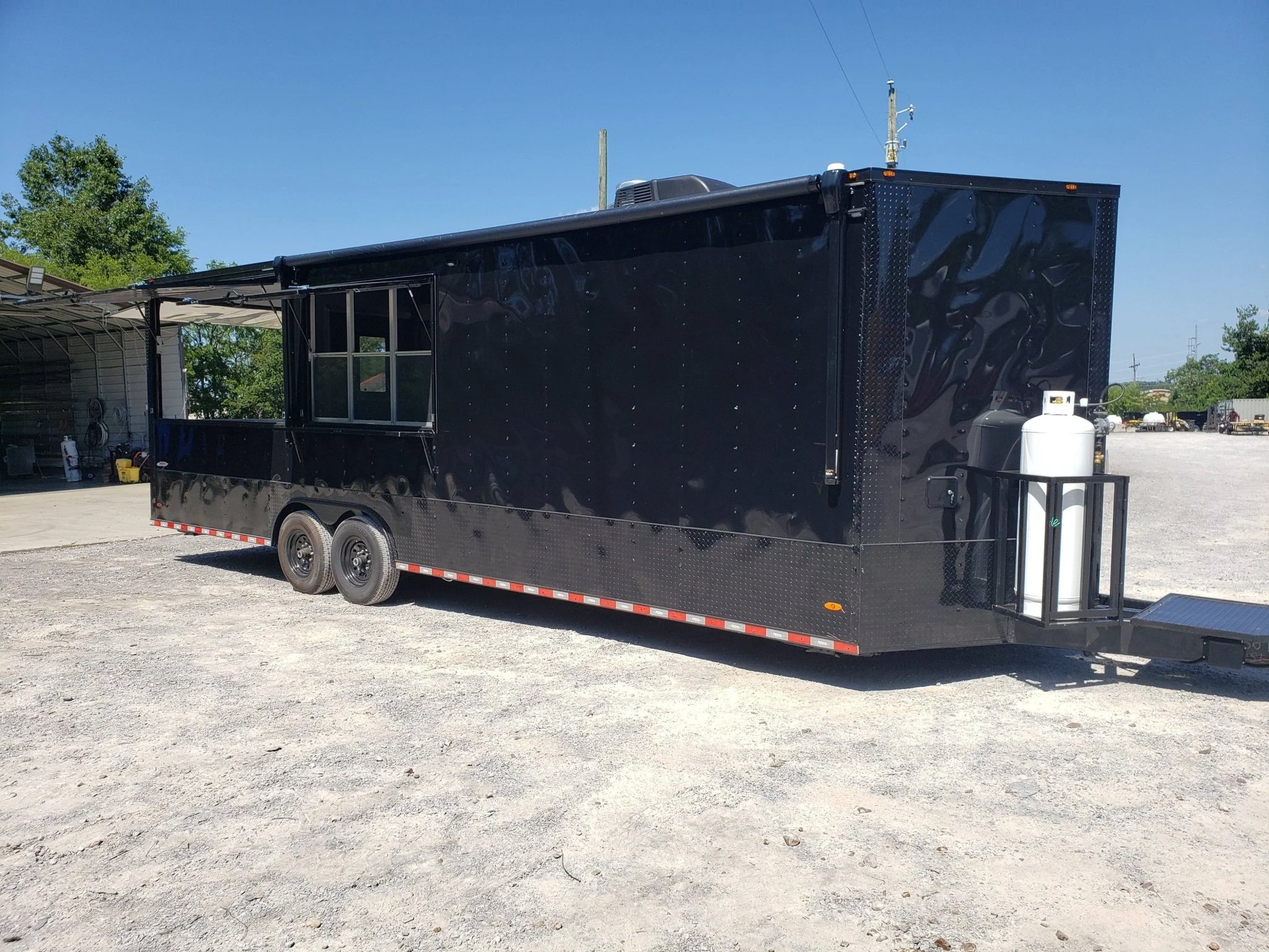 1027-black-out-8.5-x-28-porch-style-concession-food-trailer-23.webp Black Out 8.5' x 28' Porch Style Concession Food Trailer