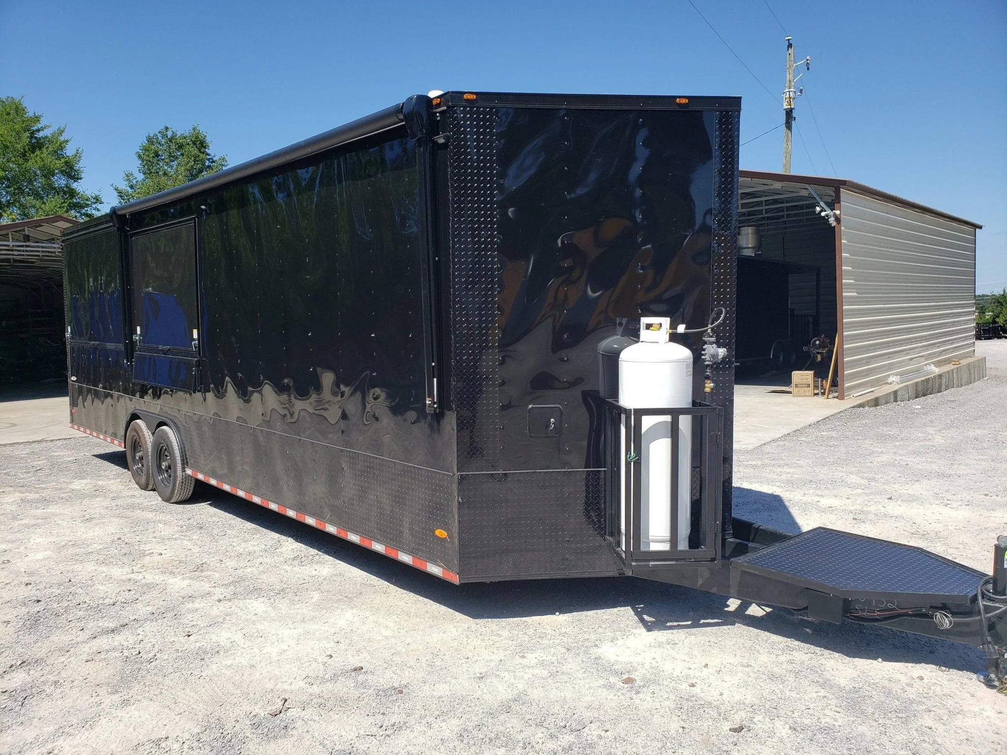1027-black-out-8.5-x-28-porch-style-concession-food-trailer-33.webp Black Out 8.5' x 28' Porch Style Concession Food Trailer