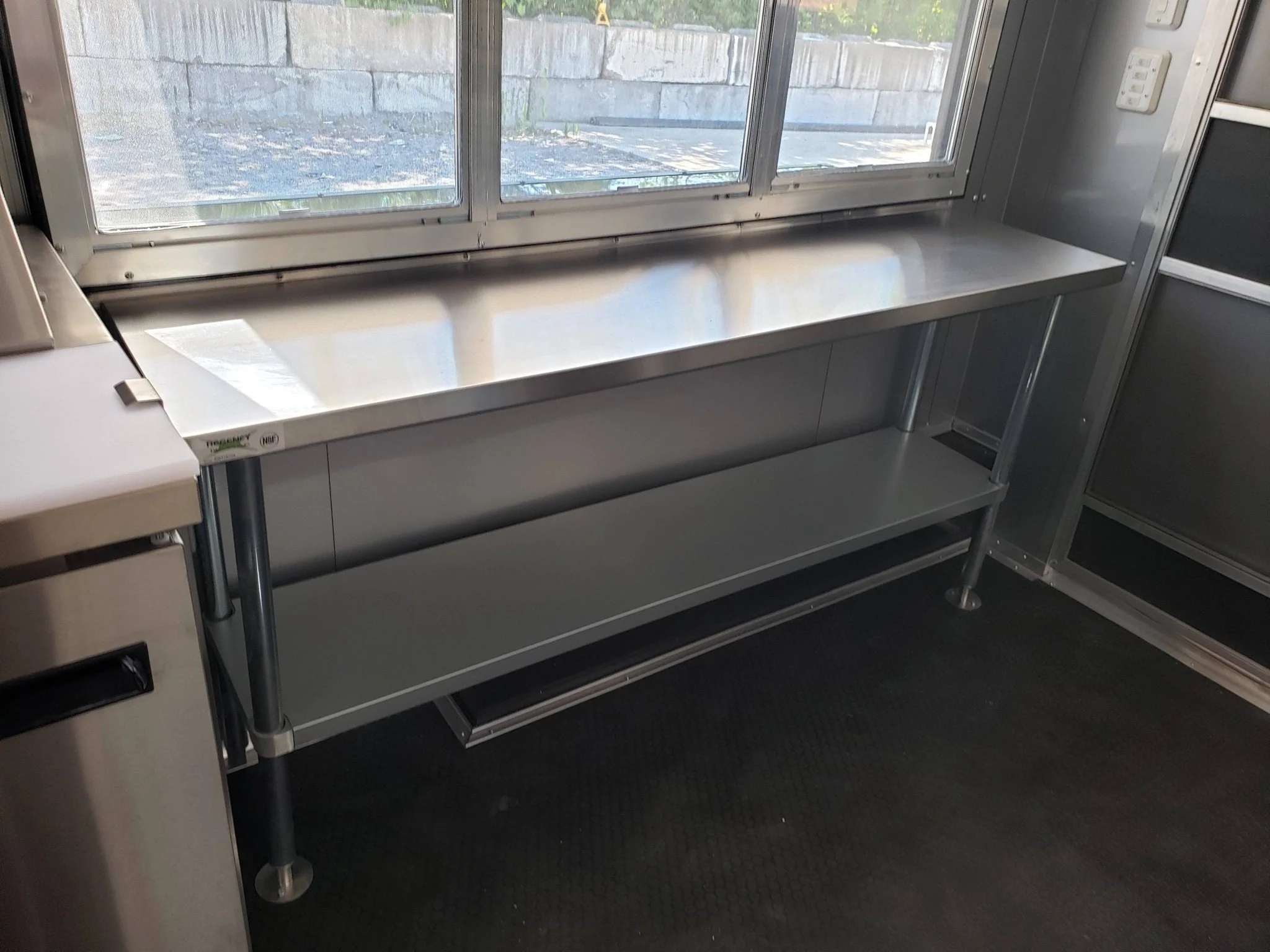 Black Out 8.5' x 28' Porch Style Concession Food Trailer With Appliances