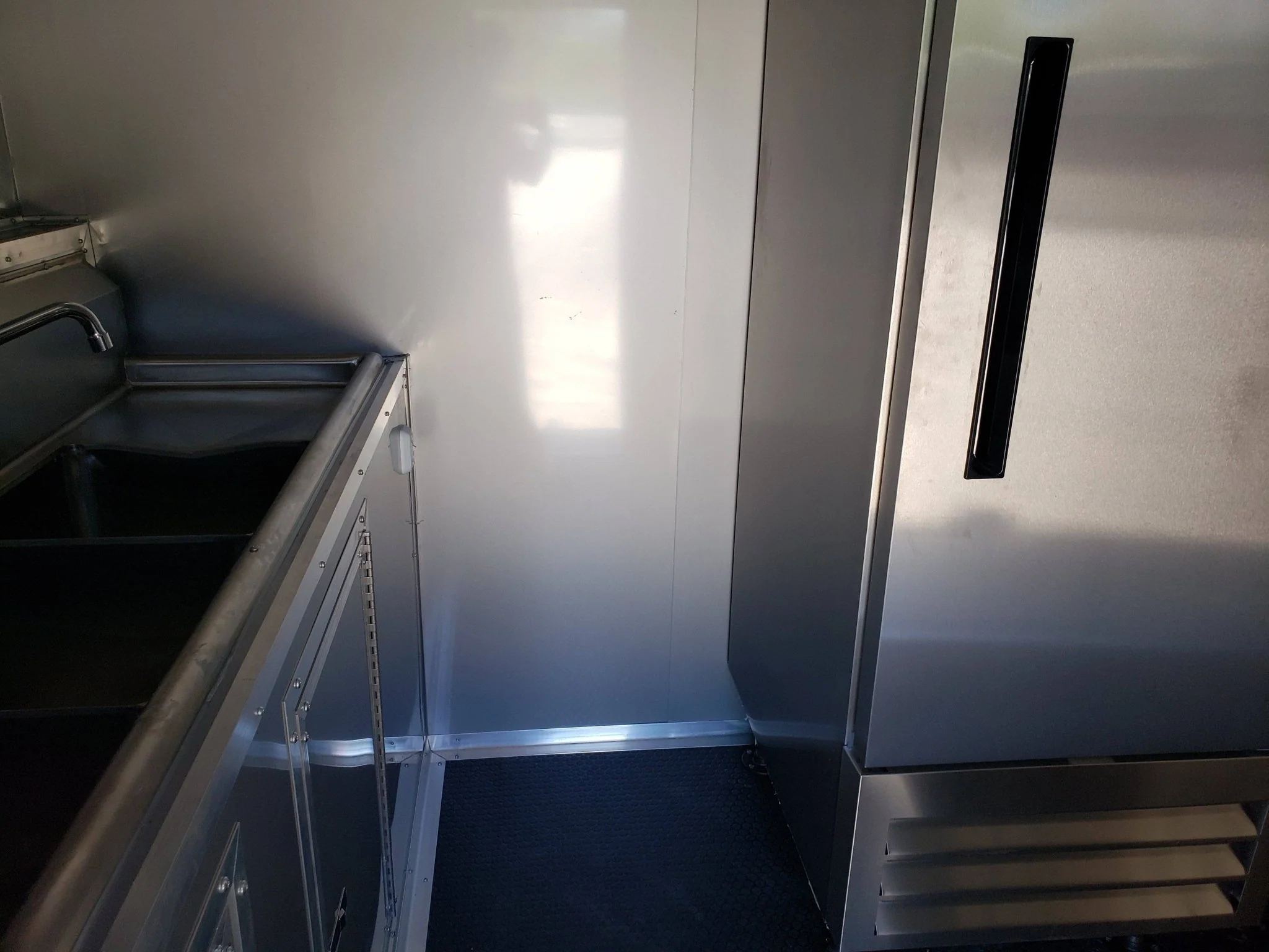 Black Out 8.5' x 28' Porch Style Concession Food Trailer With Appliances