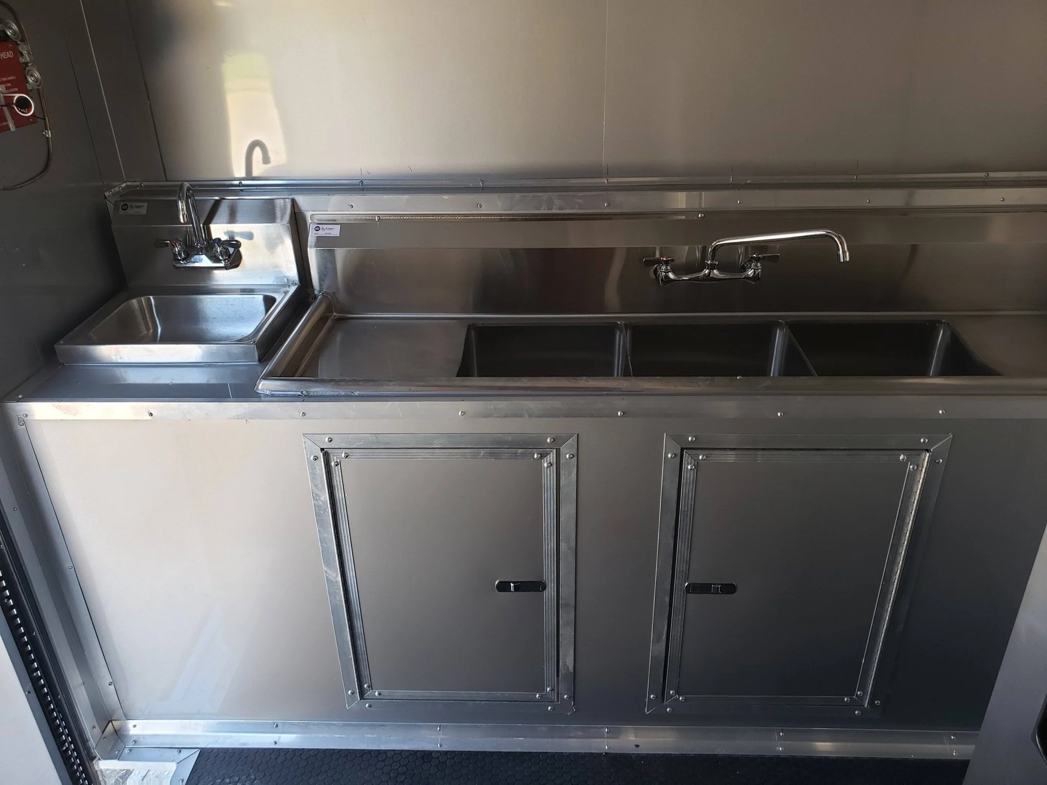 Black Out 8.5' x 28' Porch Style Concession Food Trailer With Appliances