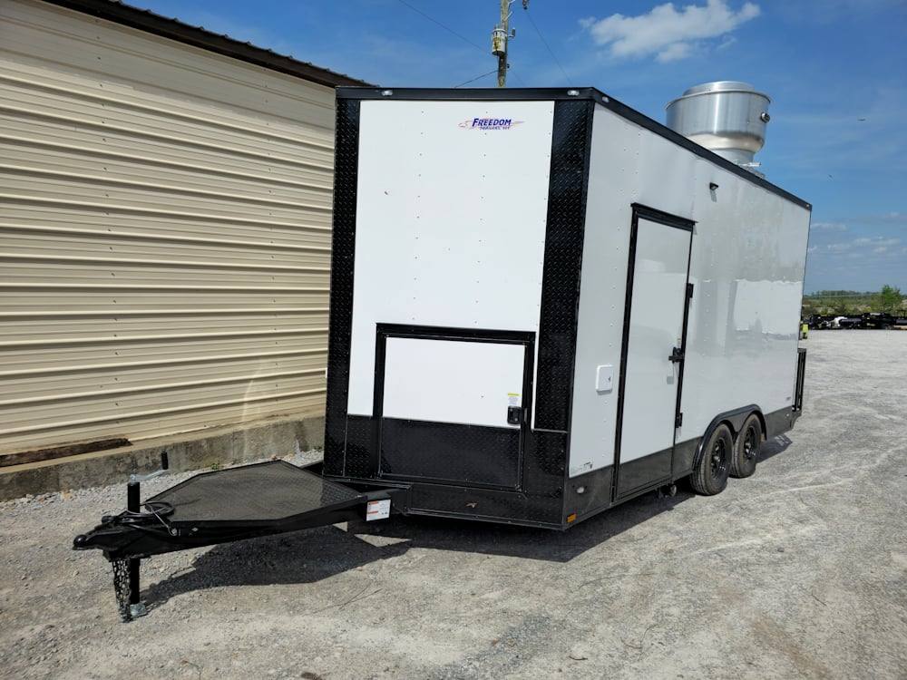 1029-concession-8.5-x-16-white-food-event-catering-trailer-3.jpg Concession 8.5' X 16' White Food Event Catering Trailer