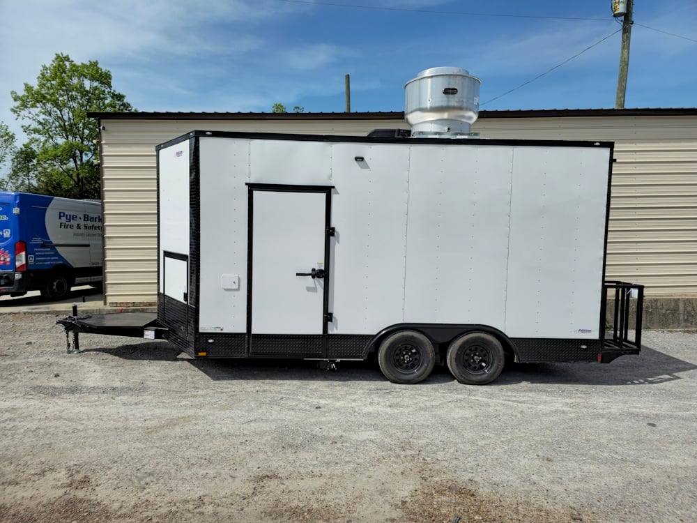 1029-concession-8.5-x-16-white-food-event-catering-trailer-4.jpg Concession 8.5' X 16' White Food Event Catering Trailer