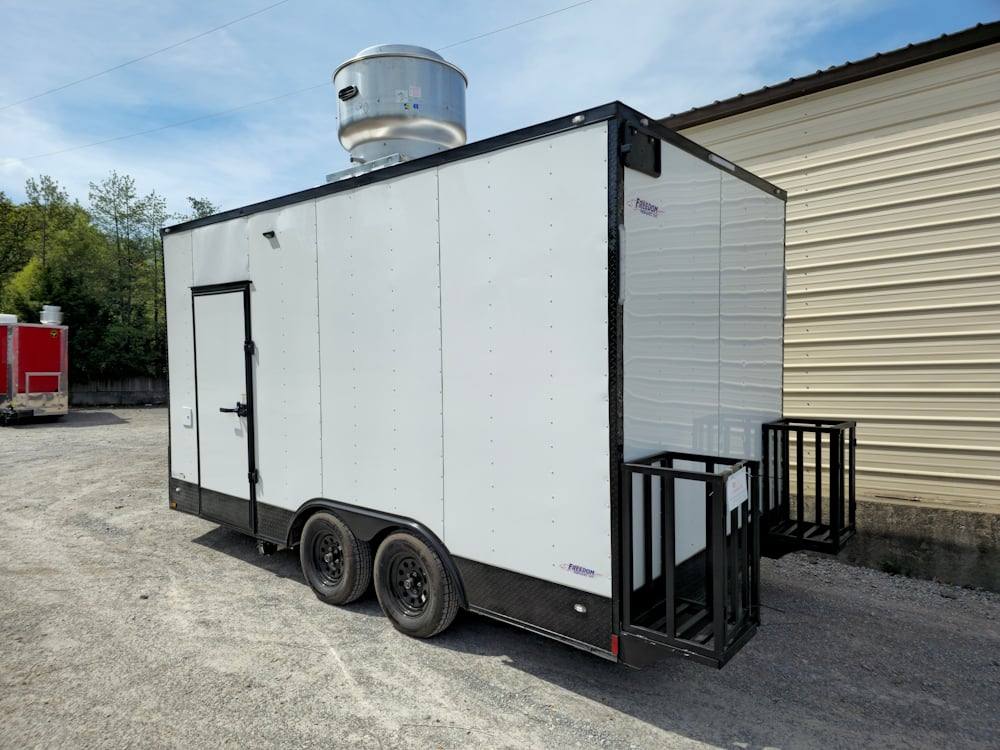 1029-concession-8.5-x-16-white-food-event-catering-trailer-5.jpg Concession 8.5' X 16' White Food Event Catering Trailer