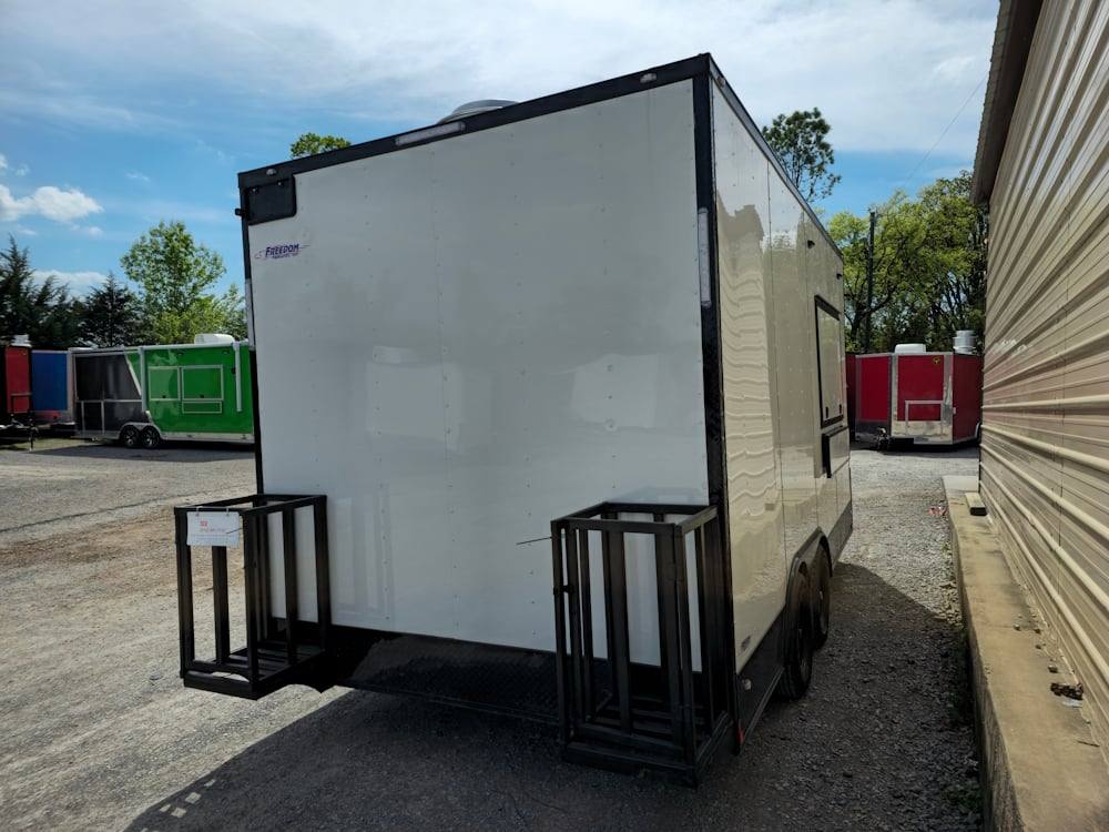 1029-concession-8.5-x-16-white-food-event-catering-trailer-7.jpg Concession 8.5' X 16' White Food Event Catering Trailer