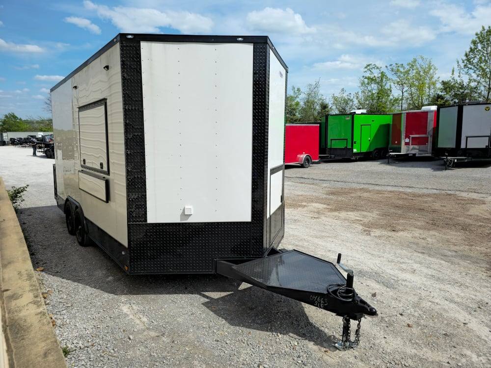 1029-concession-8.5-x-16-white-food-event-catering-trailer-9.jpg Concession 8.5' X 16' White Food Event Catering Trailer