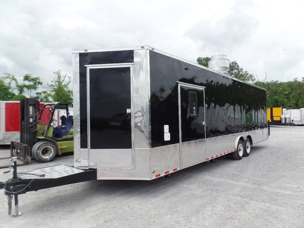 1030-concession-8.5-x-30-black-catering-event-trailer-14.jpg Concession 8.5' x 30' Black Catering Event Trailer