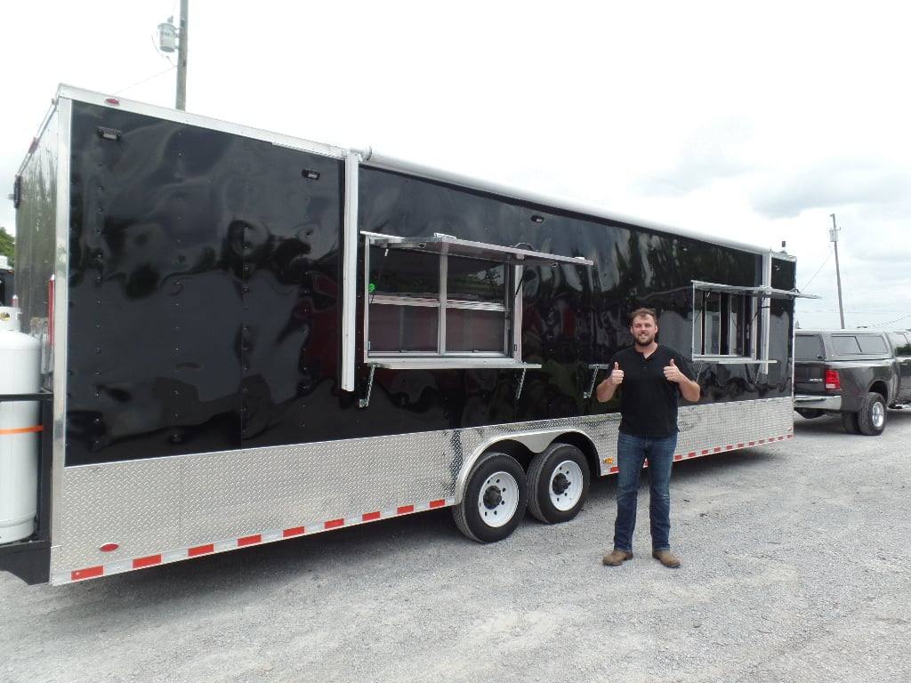 1030-concession-8.5-x-30-black-catering-event-trailer-23.jpg Concession 8.5' x 30' Black Catering Event Trailer