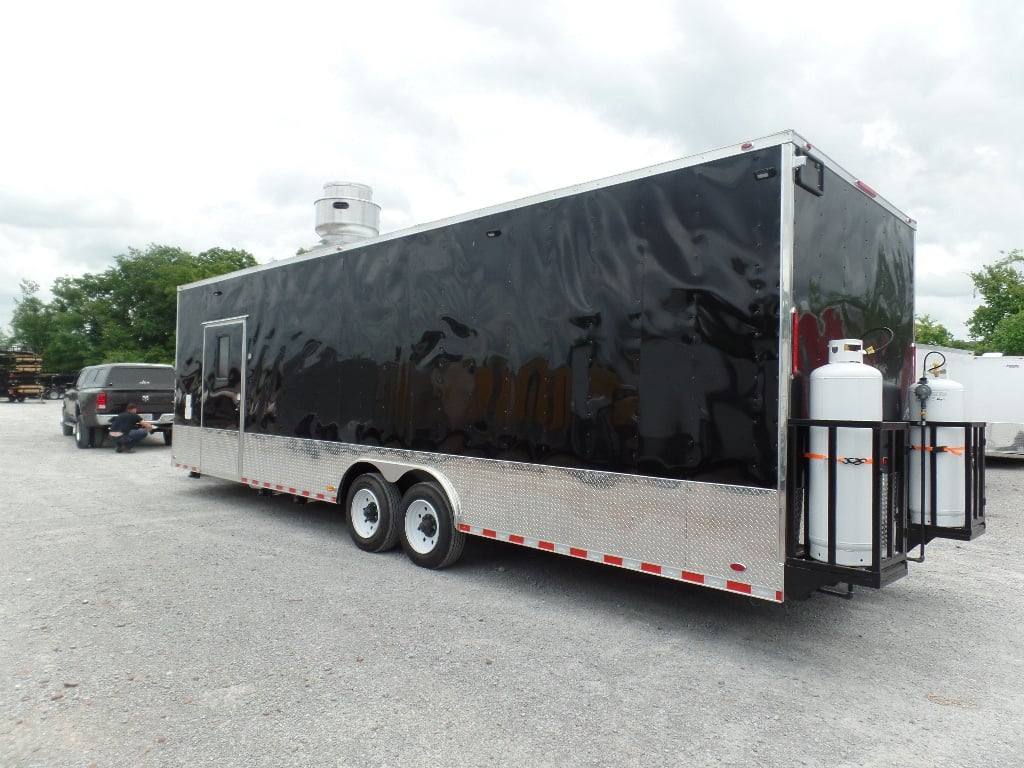 1030-concession-8.5-x-30-black-catering-event-trailer-4.jpg Concession 8.5' x 30' Black Catering Event Trailer