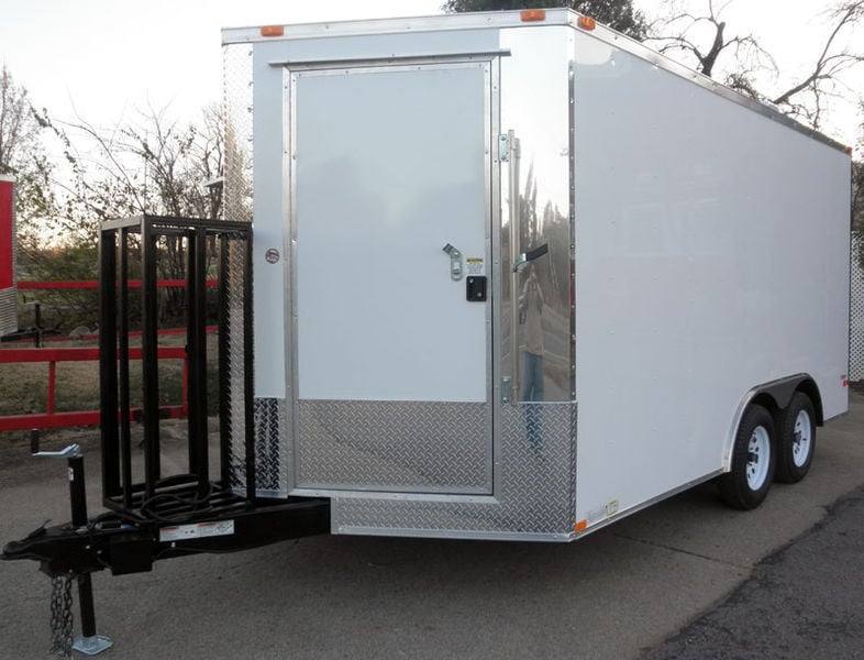 1032-concession-food-trailer-8.5-x-14-white-and-features-vent-hood-4.jpg Concession Food Trailer - 8.5' x 14' - White and Features Vent Hood