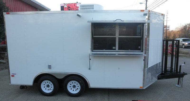 1032-concession-food-trailer-8.5-x-14-white-and-features-vent-hood-5.jpg Concession Food Trailer - 8.5' x 14' - White and Features Vent Hood