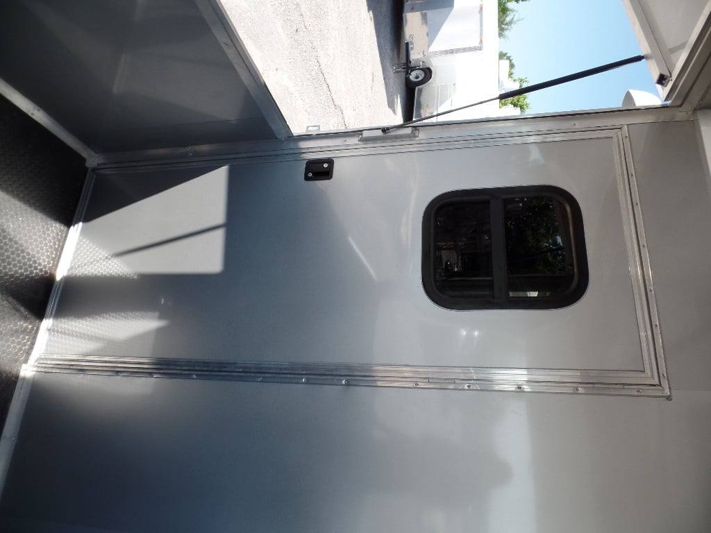 Concession Food Trailer 8.5' x 32 Red/Blue BBQ Event Catering
