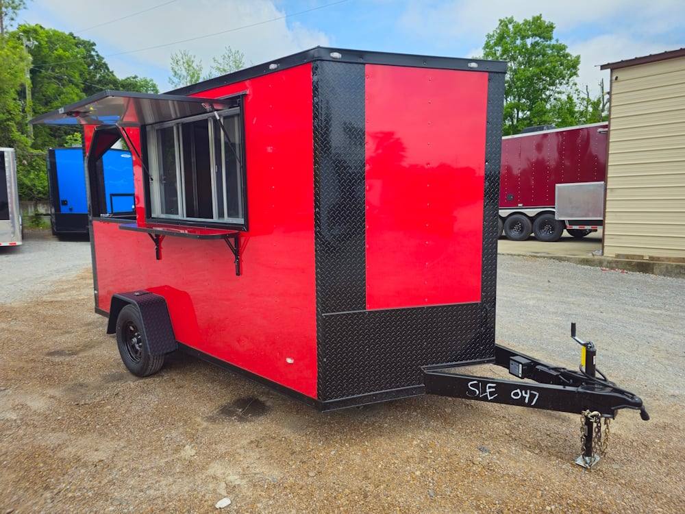 1034-concession-trailer-7-x-12-red-bbq-catering-event-12.jpg Concession Trailer 7 x 12 Red BBQ Catering Event