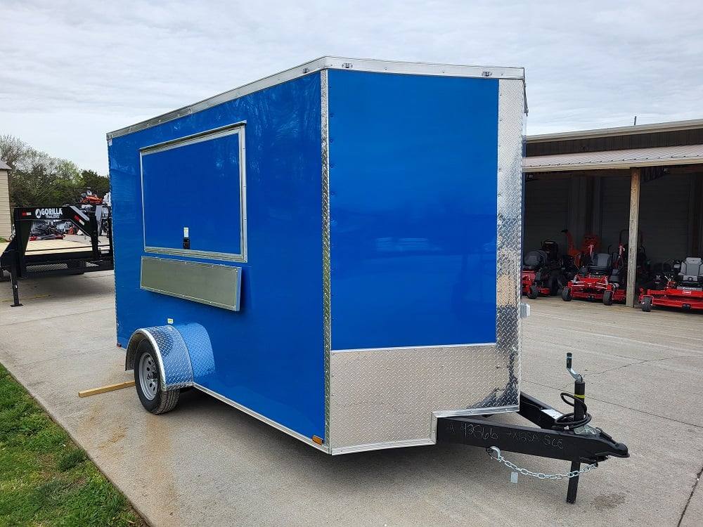 1035-concession-trailer-7-x-12-blue-food-event-catering-11.jpg Concession Trailer 7' X 12' Blue Food Event Catering