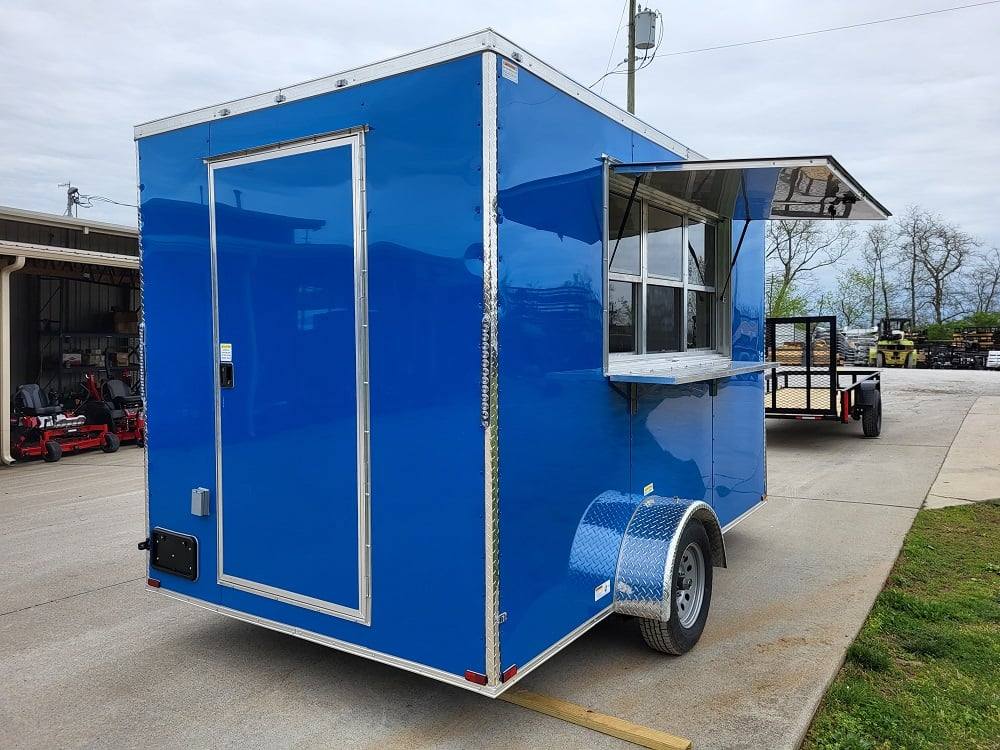 1035-concession-trailer-7-x-12-blue-food-event-catering-12.jpg Concession Trailer 7' X 12' Blue Food Event Catering