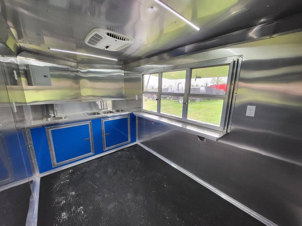 1035-concession-trailer-7-x-12-blue-food-event-catering-18.jpg Concession Trailer 7' X 12' Blue Food Event Catering