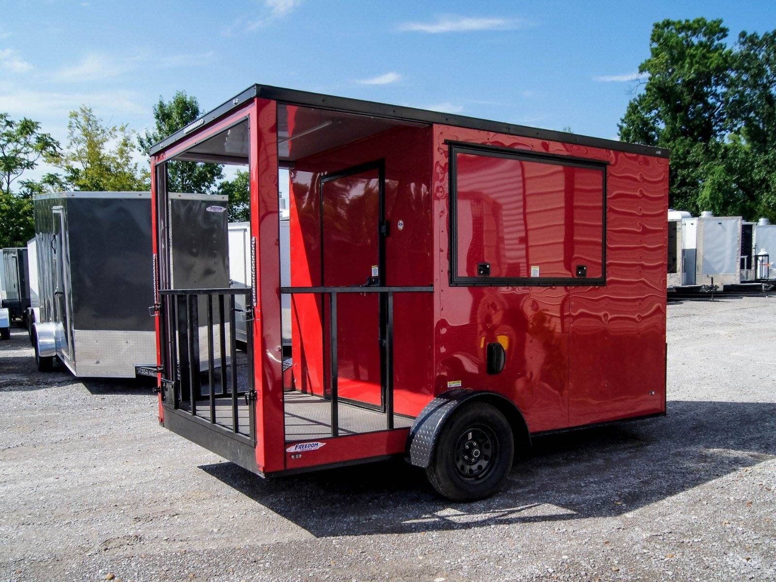 1038-concession-trailer-7-x12-red-patio-food-serving-merchandising-10.jpg Concession Trailer 7'x12' Red Patio Food Serving Merchandising