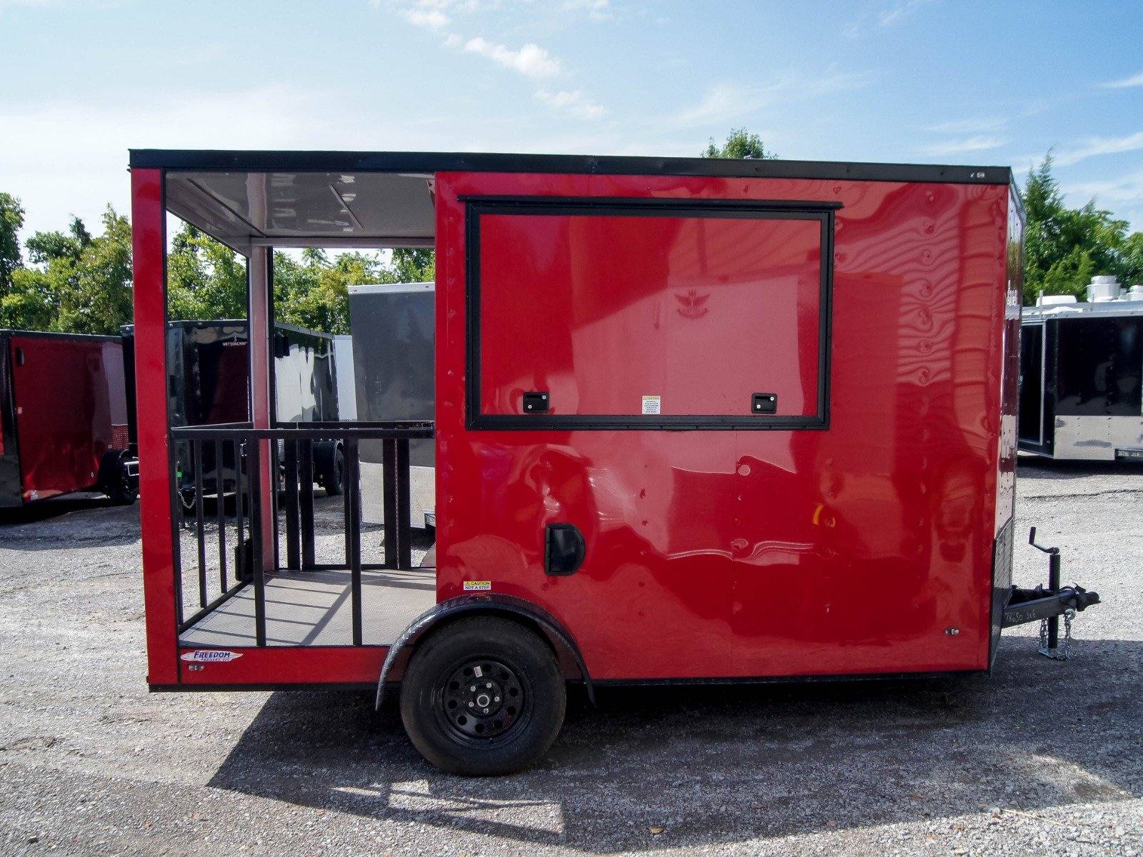 1038-concession-trailer-7-x12-red-patio-food-serving-merchandising-11.jpg Concession Trailer 7'x12' Red Patio Food Serving Merchandising